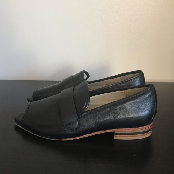 80%20 black leather loafers, US 6, brand new - Picture 2 of 3